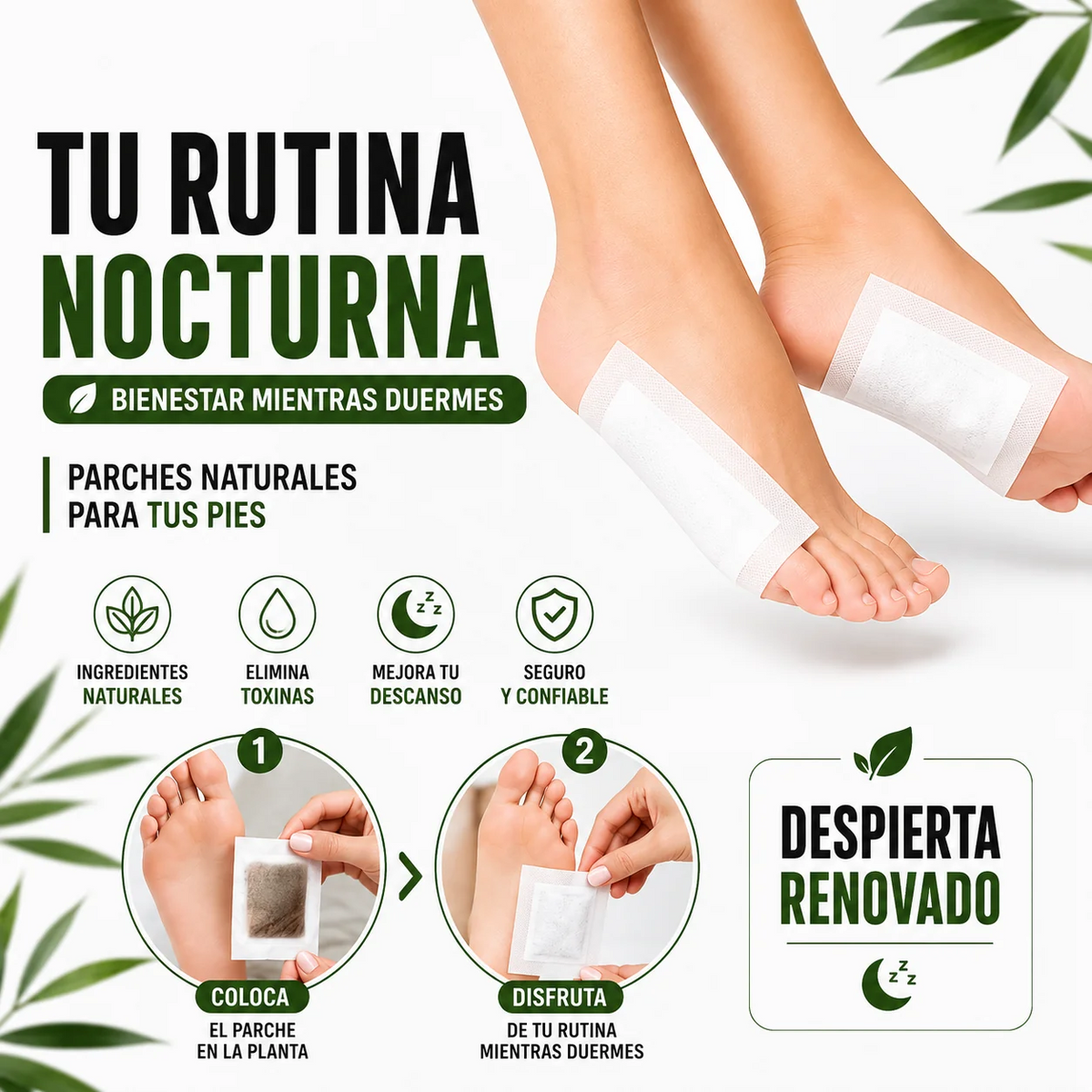 CAJAS PARCHES PARA PIES CAJA x 10 UNIDADES 🔥